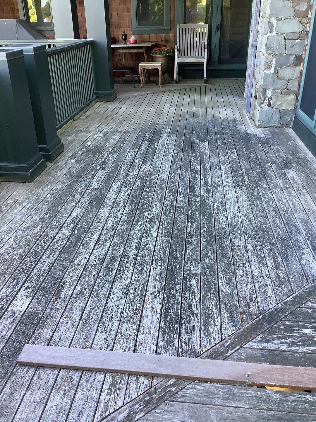 a faded deck is a sign that your deck needs to be repaired