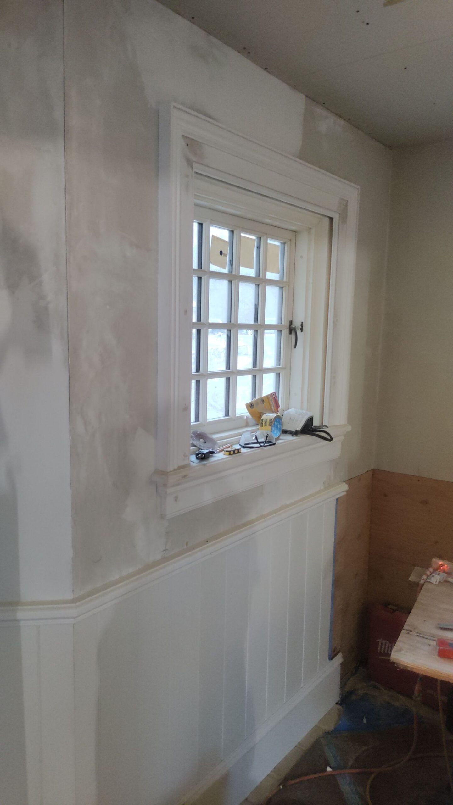 Sanding your walls is a part of interior painting preparation.