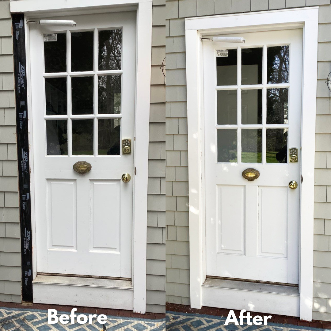 Window, door, and trim replacement are exterior carpentry projects that can be done in a week